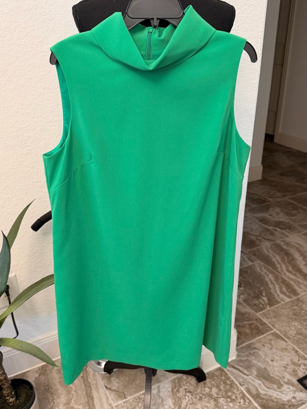 Alex Marie Shift Dress with Funnel Neck
